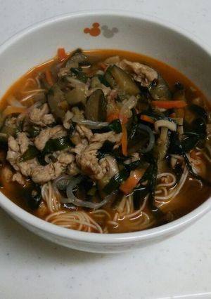 ピリ辛にゅうめん-レシピのメイン写真