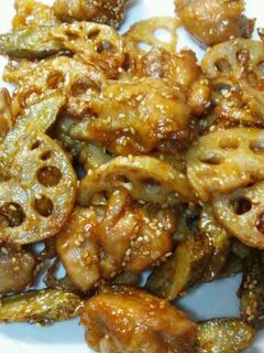 食べ過ぎ注意★鶏肉と根菜の甘辛揚げ-レシピのメイン写真