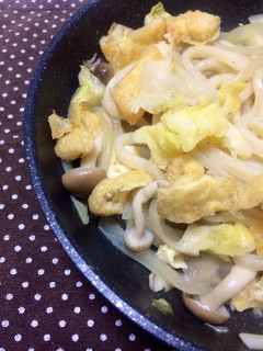 油揚げと冷凍うどんで♪簡単焼きうどん-レシピのメイン写真