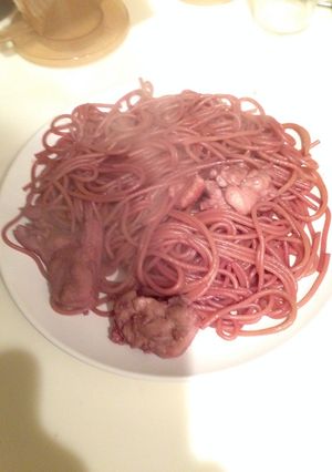 赤ワイン煮込みパスタ♫-レシピのメイン写真