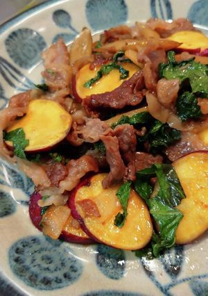 牛肉とさつまいもとごぼう秋のハーモニー-レシピのメイン写真