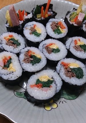 韓国海苔巻き キンパ 節分にも(^^)-レシピのメイン写真