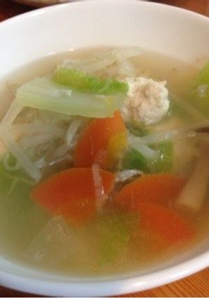 ヘルシー美味しい☆鶏豆腐団子スープ-レシピのメイン写真