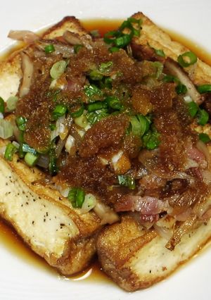 厚揚げのステーキと炒め野菜のポン酢かけ-レシピのメイン写真