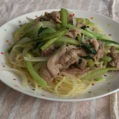 รูปของ しゃきしゃき★野沢菜～焼きそば