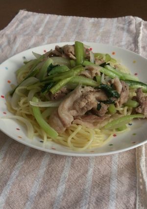 しゃきしゃき★野沢菜～焼きそば-レシピのメイン写真