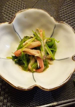 お酒のお供に☆蟹と三つ葉の山葵和え-レシピのメイン写真