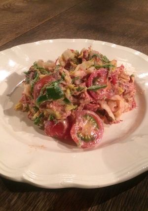 白菜とピーマンのコンビーフサラダ-レシピのメイン写真