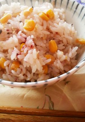 隠し味入りだょ帆立とコーンの炊き込みご飯-レシピのメイン写真