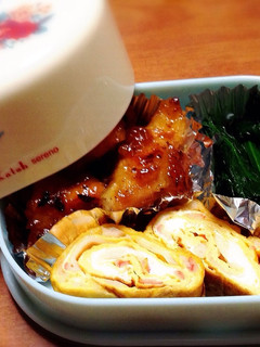 休日の照りマヨチキン弁当♡-レシピのメイン写真