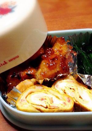 休日の照りマヨチキン弁当♡-レシピのメイン写真