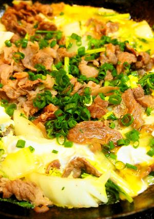フライパンで！楽チンすき焼き風♪-レシピのメイン写真