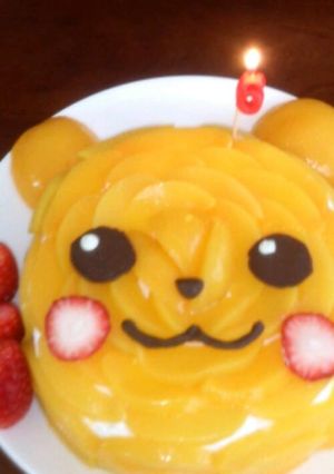 簡単ピカチュウキャラケーキ(ポケモン)-レシピのメイン写真