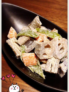 ゴロゴロ根菜和風マヨ-レシピのメイン写真