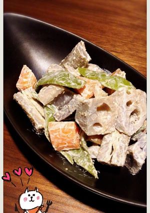ゴロゴロ根菜和風マヨ-レシピのメイン写真