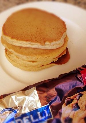 チョコチップパンケーキの焼き方-レシピのメイン写真