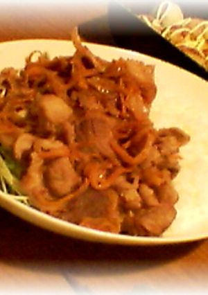 生姜焼きライス-レシピのメイン写真