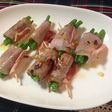 簡単おつまみ☆いんげんのベーコン巻き