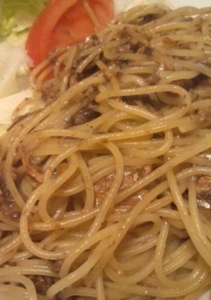 簡単で旨さ最強！さんま味噌煮缶のパスタ-レシピのメイン写真
