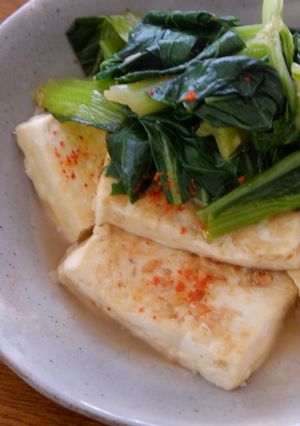 母の味 ほうれん草とお豆腐ソテ-レシピのメイン写真
