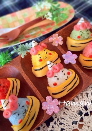 簡単可愛い節分に♡鬼ちゃんず♪キャラ弁-レシピのメイン写真