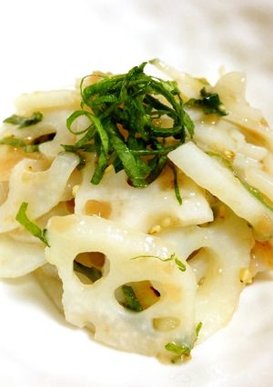 シャキシャキ食感！れんこんの梅肉和え-レシピのメイン写真
