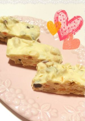 バレンタインに☆ホワイトチョコバー-レシピのメイン写真