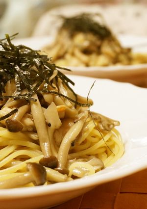 うどんスープで簡単きのこパスタ-レシピのメイン写真