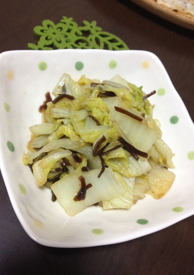 白菜の梅塩昆布和え-レシピのメイン写真
