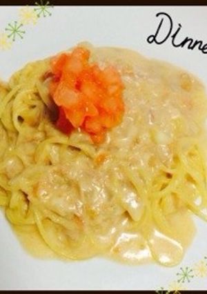 簡単激ウマ!トマトとツナのクリームパスタ-レシピのメイン写真