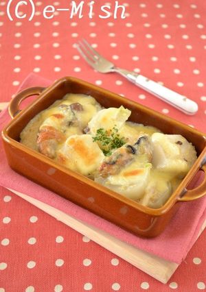 牡蠣と根菜の豆乳グラタン-レシピのメイン写真
