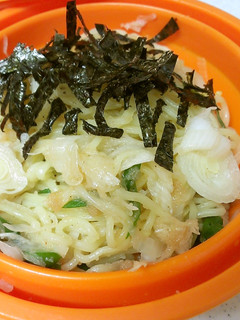 レンジで油無!長ネギと明太子の塩焼きそば-レシピのメイン写真