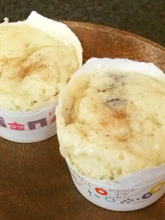 簡単♪チーズ×レーズンのレンジ蒸しパン-レシピのメイン写真