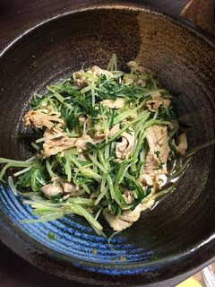 水菜と豚の柚子胡椒☆覚え書き-レシピのメイン写真