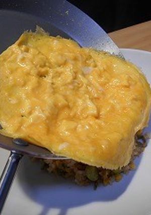 美味ドレのオムライスのふわふわ卵簡単作成-レシピのメイン写真