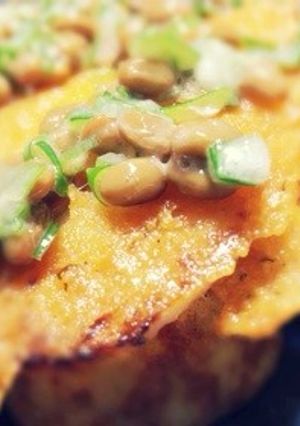 納豆とチーズとレンコン-レシピのメイン写真