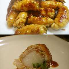 รูปของ 餅とネギの豚巻き★トロォーリ美味しいよ★