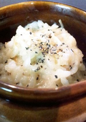 黒胡椒香るチーズ&きのこリゾット-レシピのメイン写真