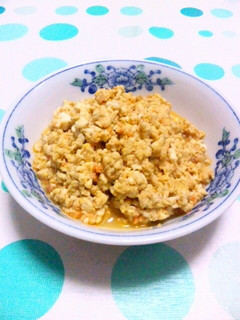 包丁不要!鮭フレとゴマたっぷり炒り豆腐♪-レシピのメイン写真