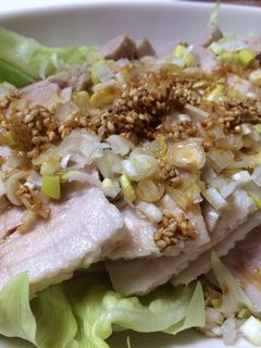 茹で豚 たっぷりネギ酢醤油ソース-レシピのメイン写真