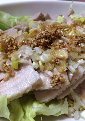 茹で豚 たっぷりネギ酢醤油ソース-レシピのメイン写真
