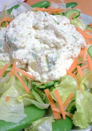 豆腐とｸﾘｰﾑﾁｰｽﾞの和え衣-レシピのメイン写真