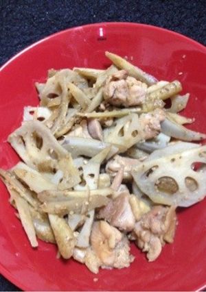 きんぴら蓮根(鶏もも・ごぼう)-レシピのメイン写真