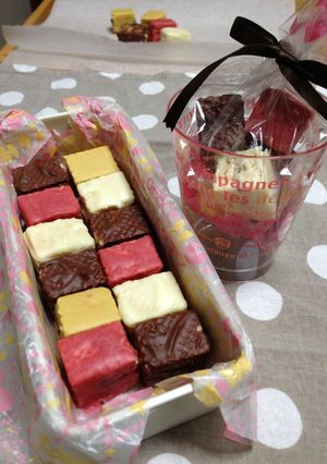 バレンタイン♡カラフルキューブウェハース-レシピのメイン写真