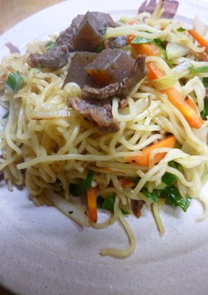 ぼっかけ入り・塩焼きそば(塩すじそば)-レシピのメイン写真