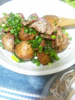 新じゃがと豚肉の揚げ煮-レシピのメイン写真