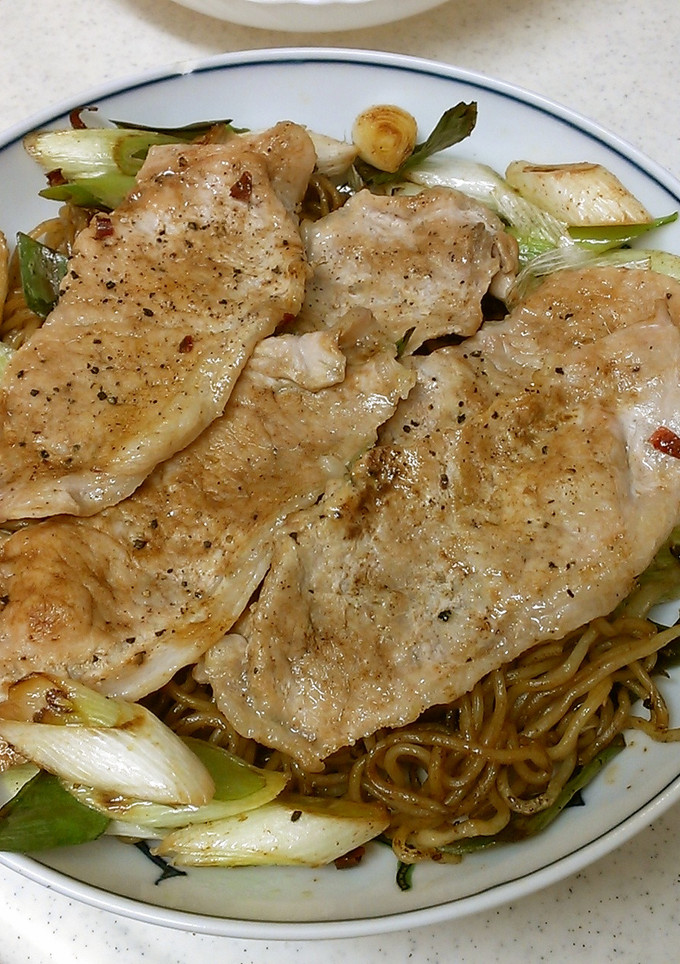 長ネギと豚の簡単ソース焼きそば-レシピのメイン写真