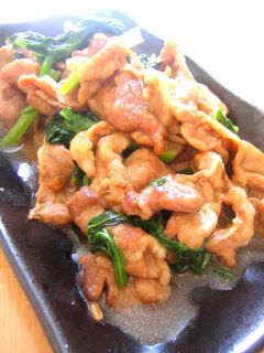 豚肉と小松菜のニンニク醤油炒め-レシピのメイン写真