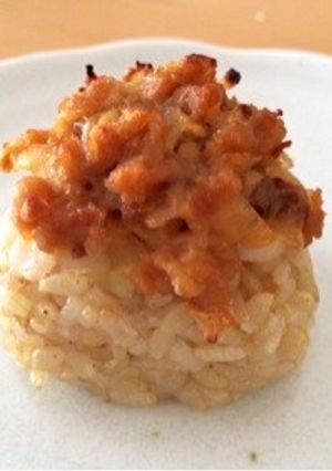 大豆肉味噌の玄米焼きおにぎり-レシピのメイン写真