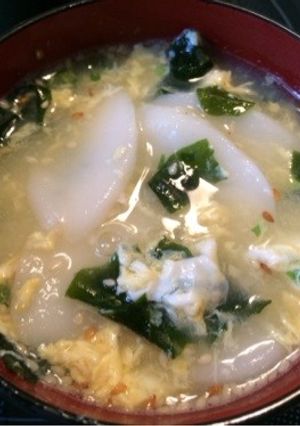 簡単あっという間 韓国風餅(떡)スープ！-レシピのメイン写真